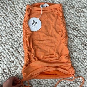 Princess Polly Orange mini skirt